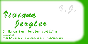viviana jergler business card